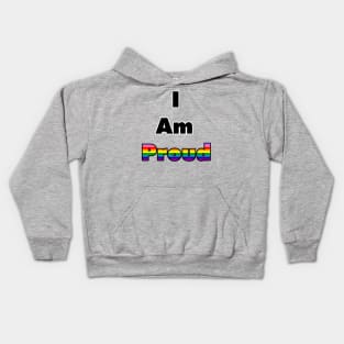 I am Proud (Gilbert Baker Flag) Kids Hoodie